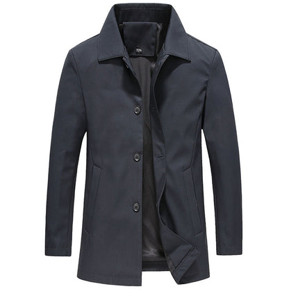 Álvaro – Gabardina Corta Clásica para Hombre