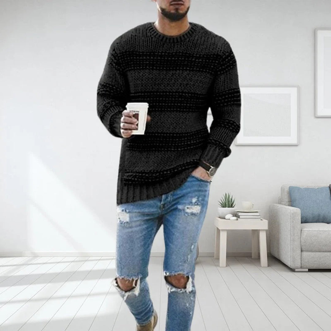 Alejandro - Jersey de punto con diseño a rayas para hombre