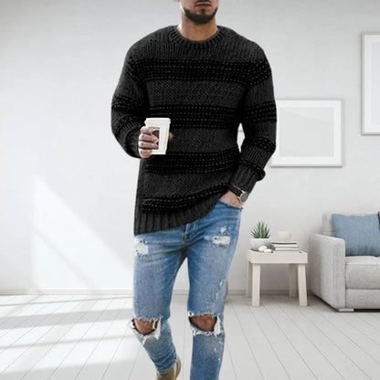 Alejandro - Jersey de punto con diseño a rayas para hombre