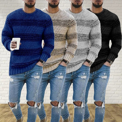 Alejandro - Jersey de punto con diseño a rayas para hombre