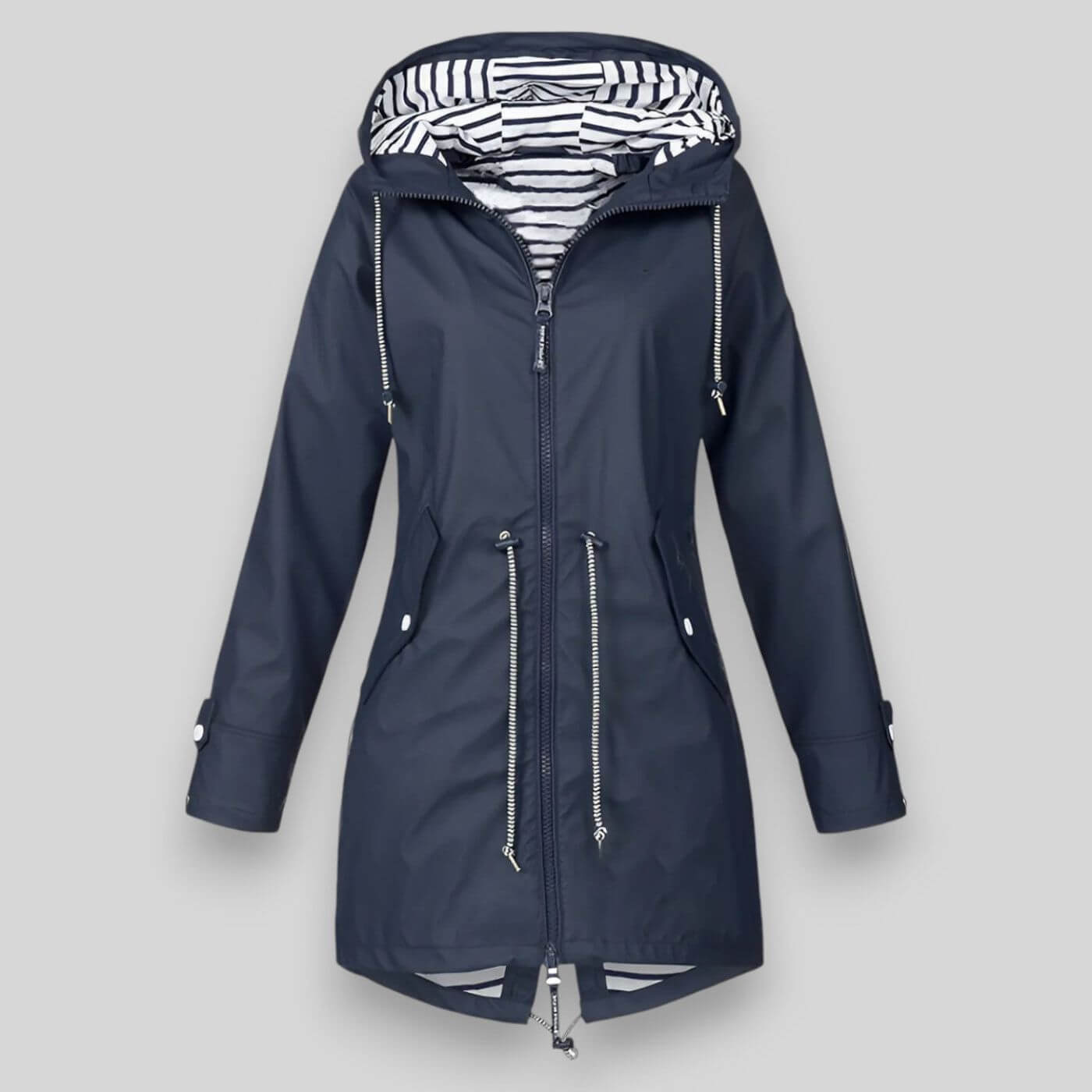 Claudia - Chaqueta impermeable de mujer con capucha ajustable