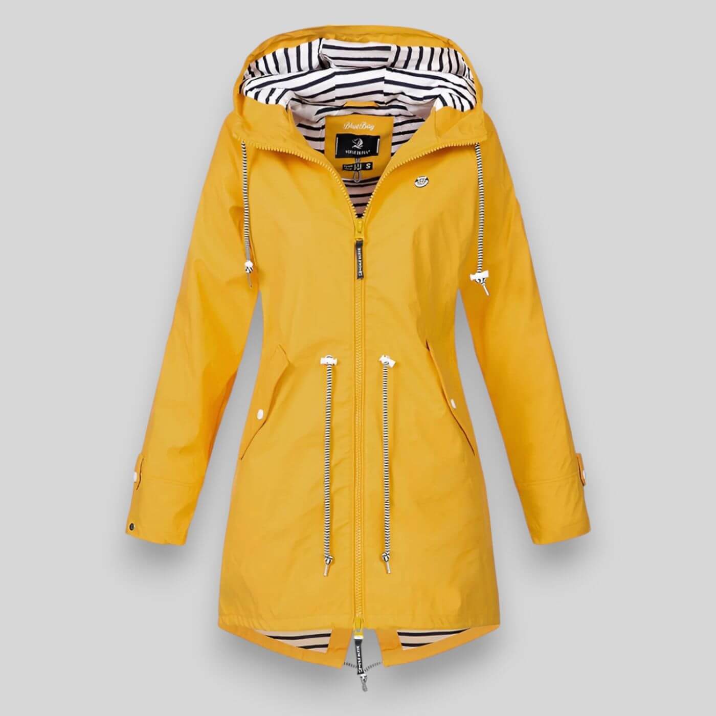 Claudia - Chaqueta impermeable de mujer con capucha ajustable