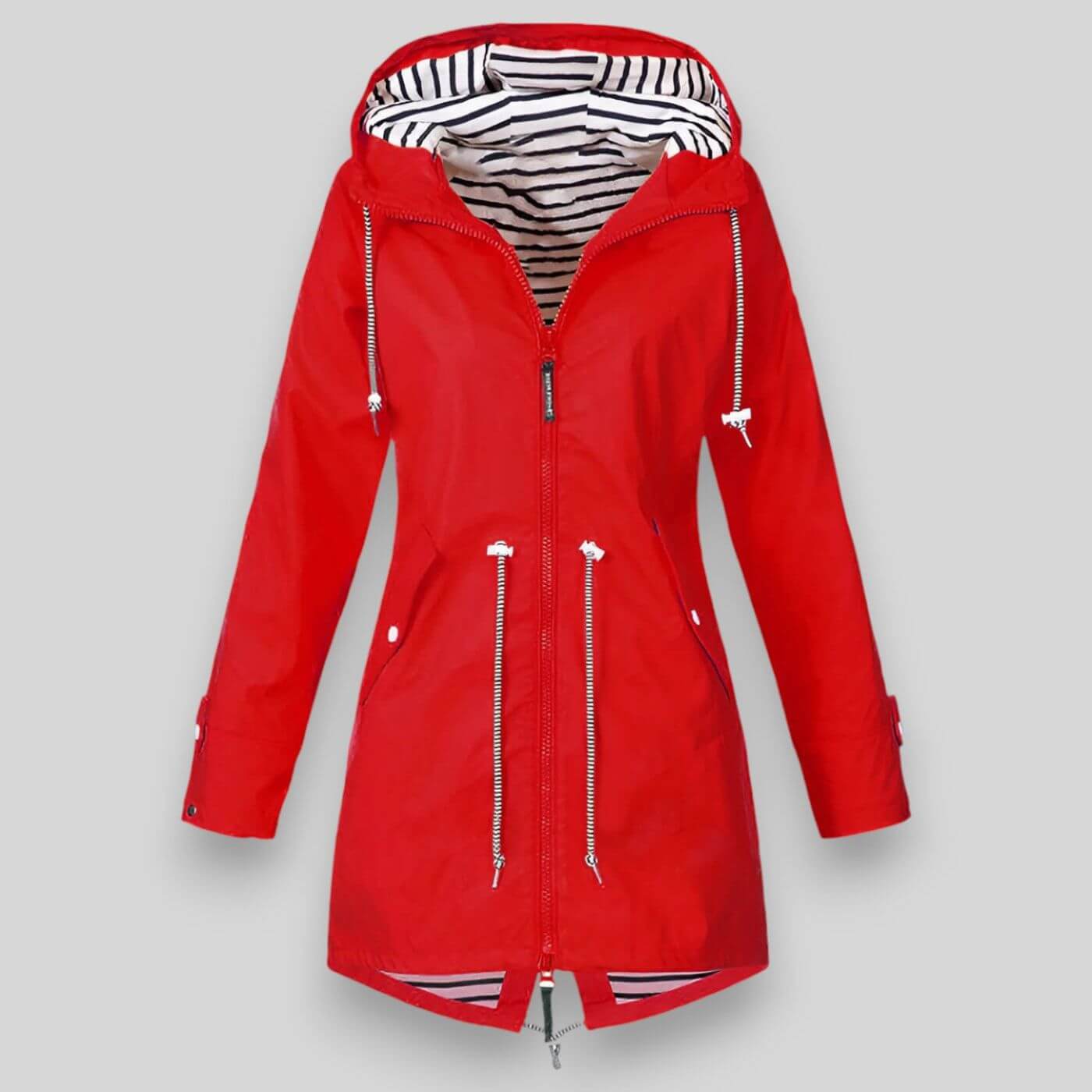Claudia - Chaqueta impermeable de mujer con capucha ajustable