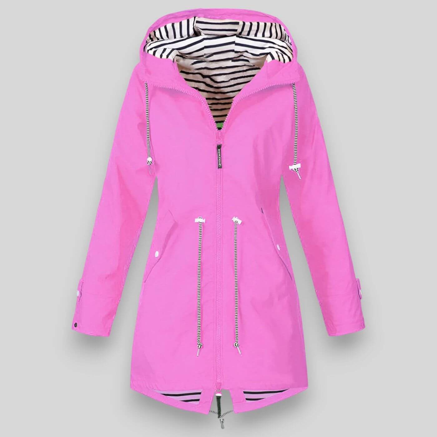 Claudia - Chaqueta impermeable de mujer con capucha ajustable