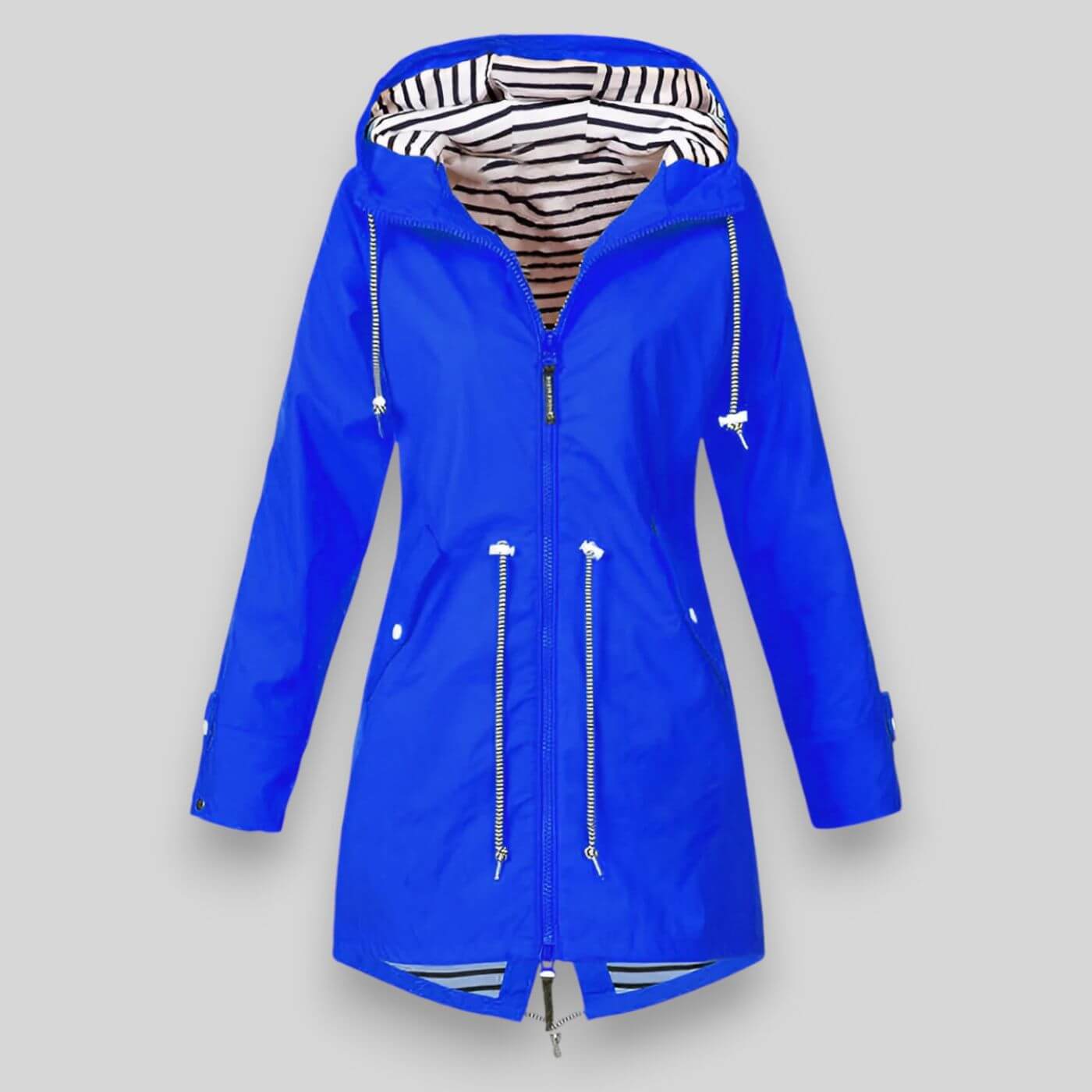 Claudia - Chaqueta impermeable de mujer con capucha ajustable