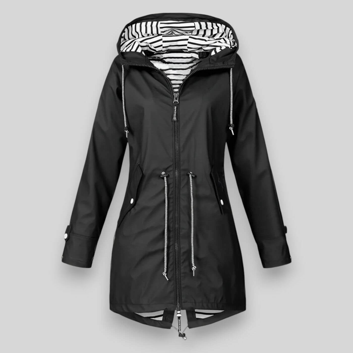 Claudia - Chaqueta impermeable de mujer con capucha ajustable