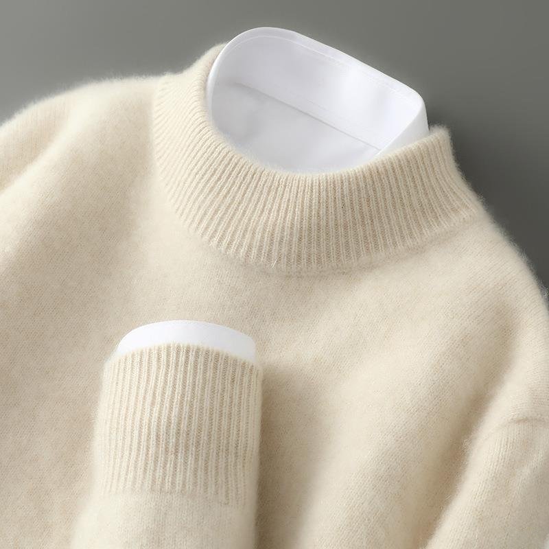 Isabella - Jersey de punto suave para mujer con cuello alto bajo