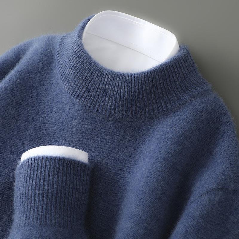 Isabella - Jersey de punto suave para mujer con cuello alto bajo