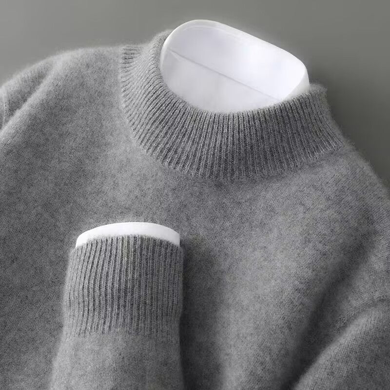Isabella - Jersey de punto suave para mujer con cuello alto bajo