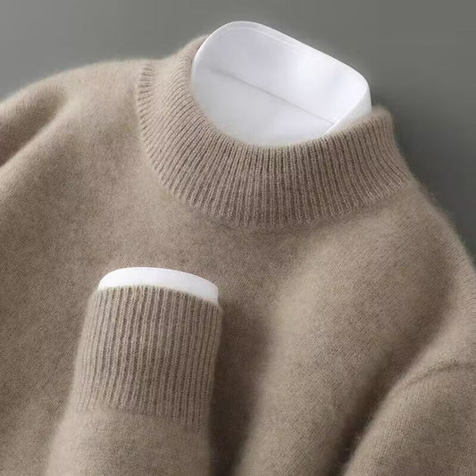 Isabella - Jersey de punto suave para mujer con cuello alto bajo