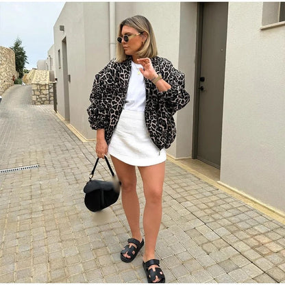 Gabriela - Chaqueta animal print mujer