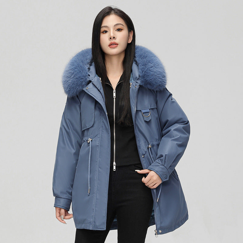 Isabelle - Parka de invierno para mujer con cuello de pelo