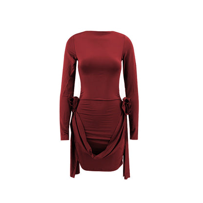 Valentina - Vestido corto manga larga mujer