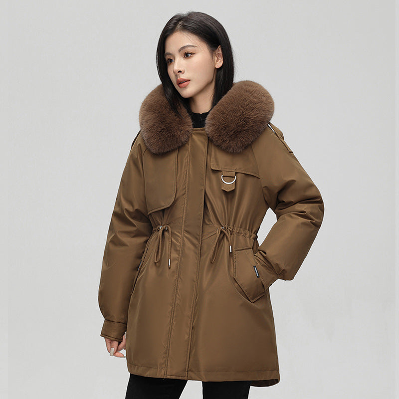 Isabelle - Parka de invierno para mujer con cuello de pelo