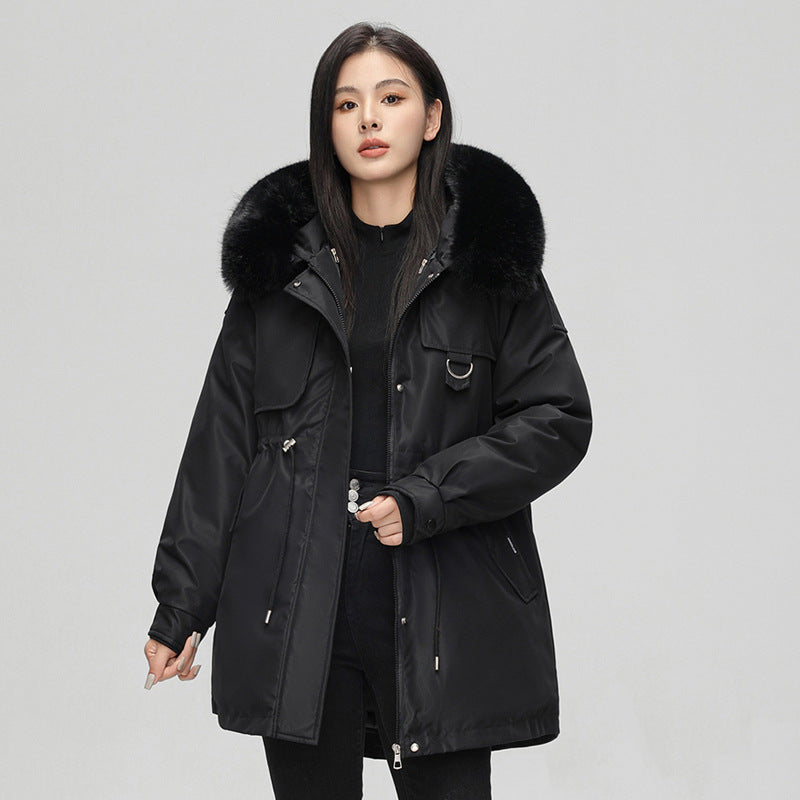 Isabelle - Parka de invierno para mujer con cuello de pelo