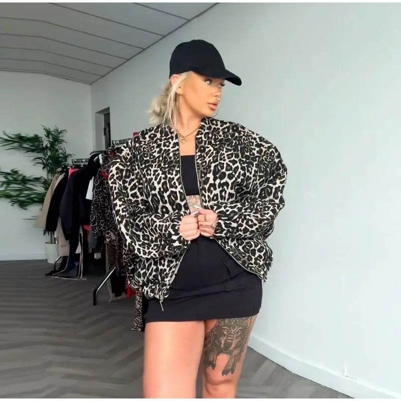 Gabriela - Chaqueta animal print mujer