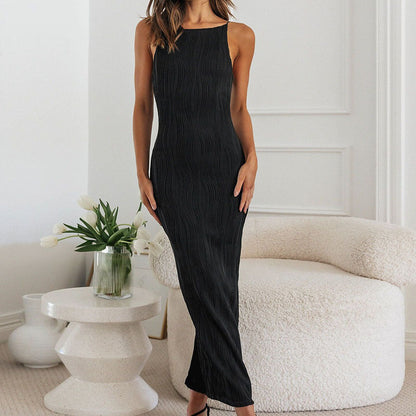 Victoria - Vestido largo ajustado sin mangas mujer
