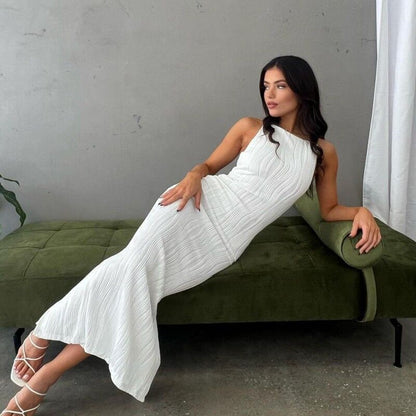 Victoria - Vestido largo ajustado sin mangas mujer