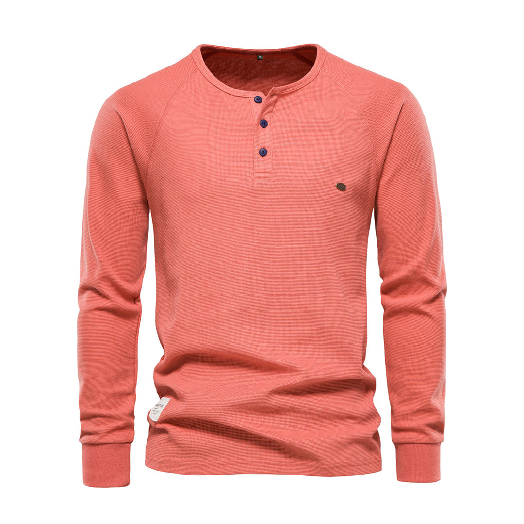 Diego - Camiseta henley para hombre
