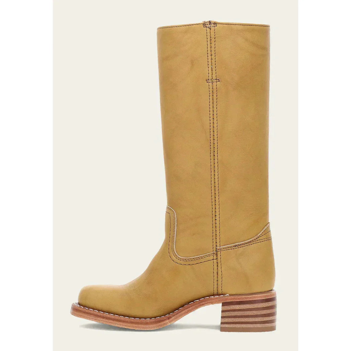 Valeria - Botas altas de cuero con tacón bajo mujer