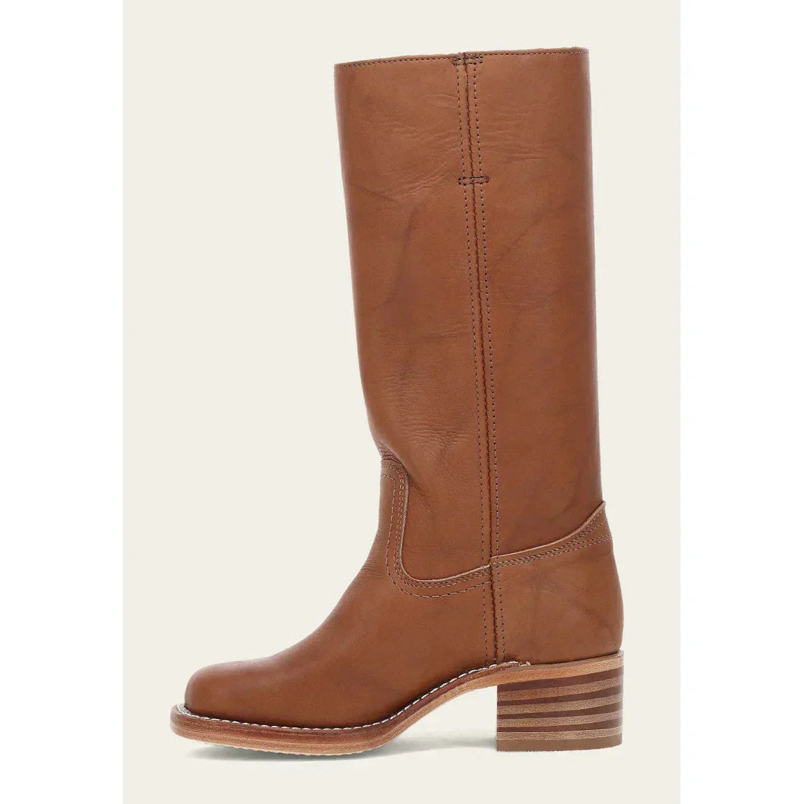Valeria - Botas altas de cuero con tacón bajo mujer