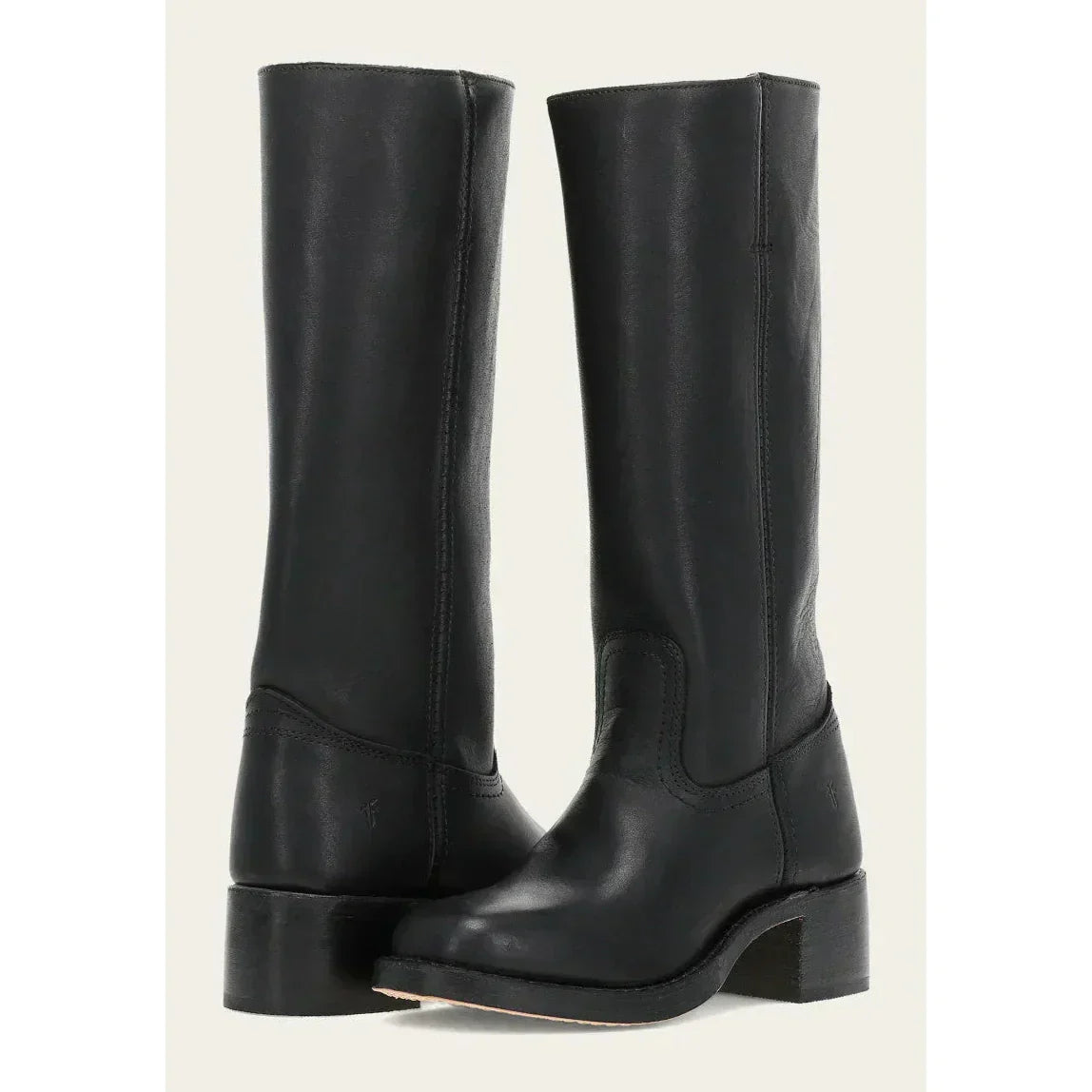 Valeria - Botas altas de cuero con tacón bajo mujer