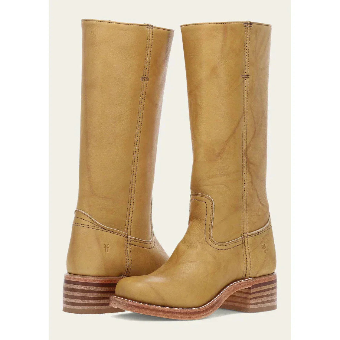 Valeria - Botas altas de cuero con tacón bajo mujer