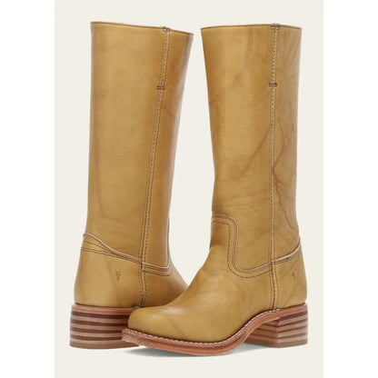 Valeria - Botas altas de cuero con tacón bajo mujer