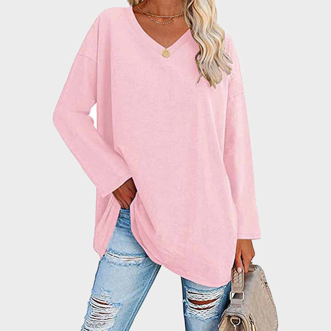 Andrea - Blusa oversize de manga larga para mujer