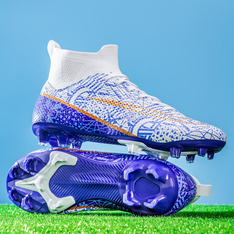 Adrián - Botas de fútbol para hombre con tobillera