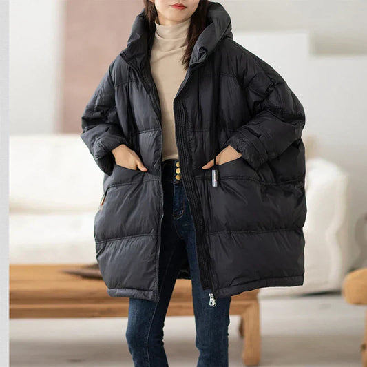 Helena - Chaqueta acolchada de invierno para mujer con capucha