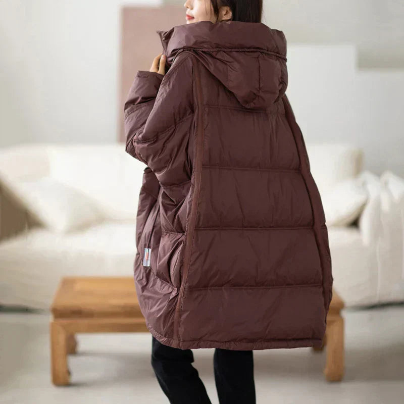 Helena - Chaqueta acolchada de invierno para mujer con capucha