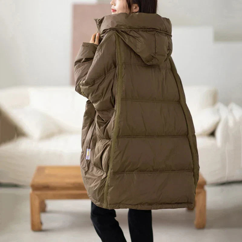 Helena - Chaqueta acolchada de invierno para mujer con capucha