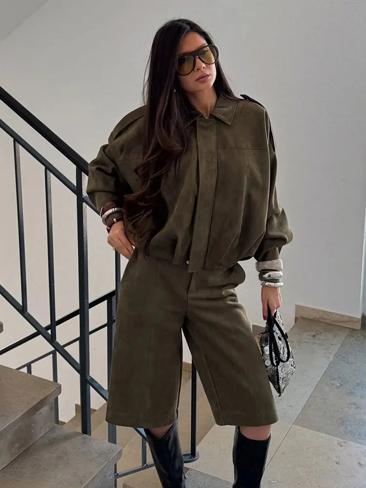 Camila – Chaqueta cachemira oversize de gamuza para mujer