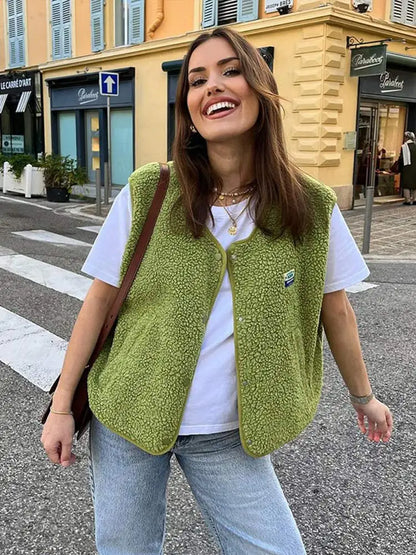 Clara - Chaleco de mujer sin mangas con diseño acolchado
