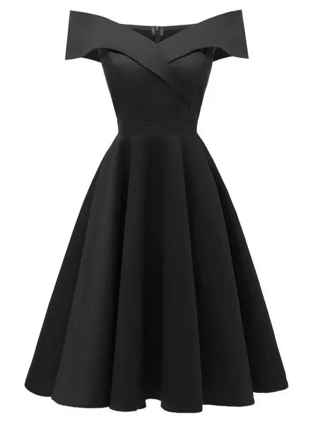 Gabriela - Vestido de mujer con hombros descubiertos