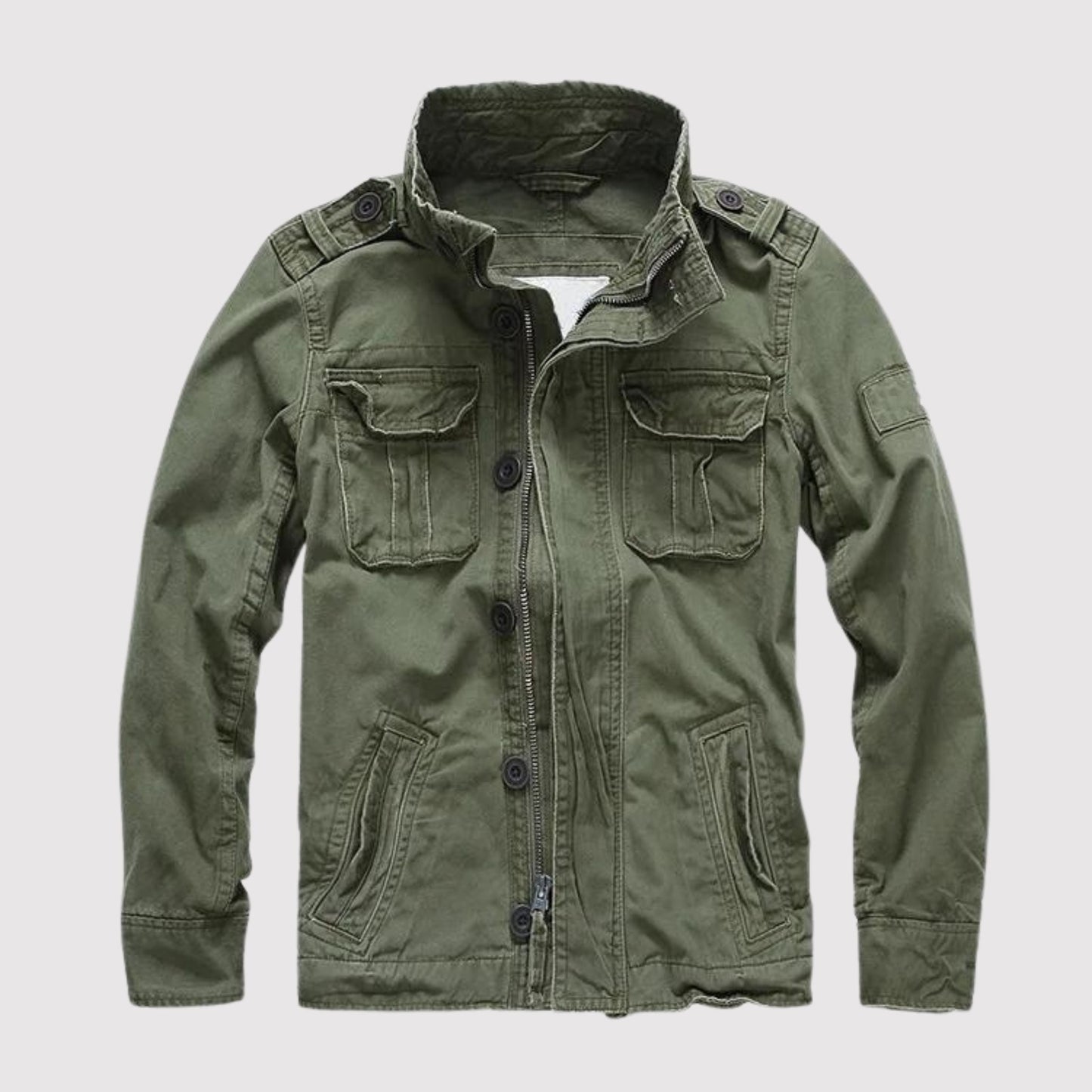 Álvaro - Chaqueta militar para hombre con estampado camuflaje