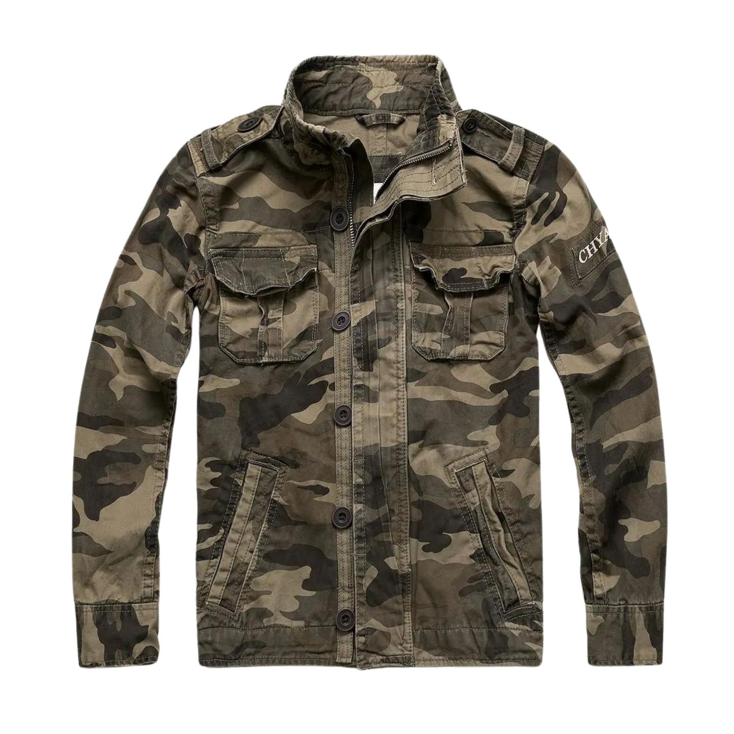 Álvaro - Chaqueta militar para hombre con estampado camuflaje