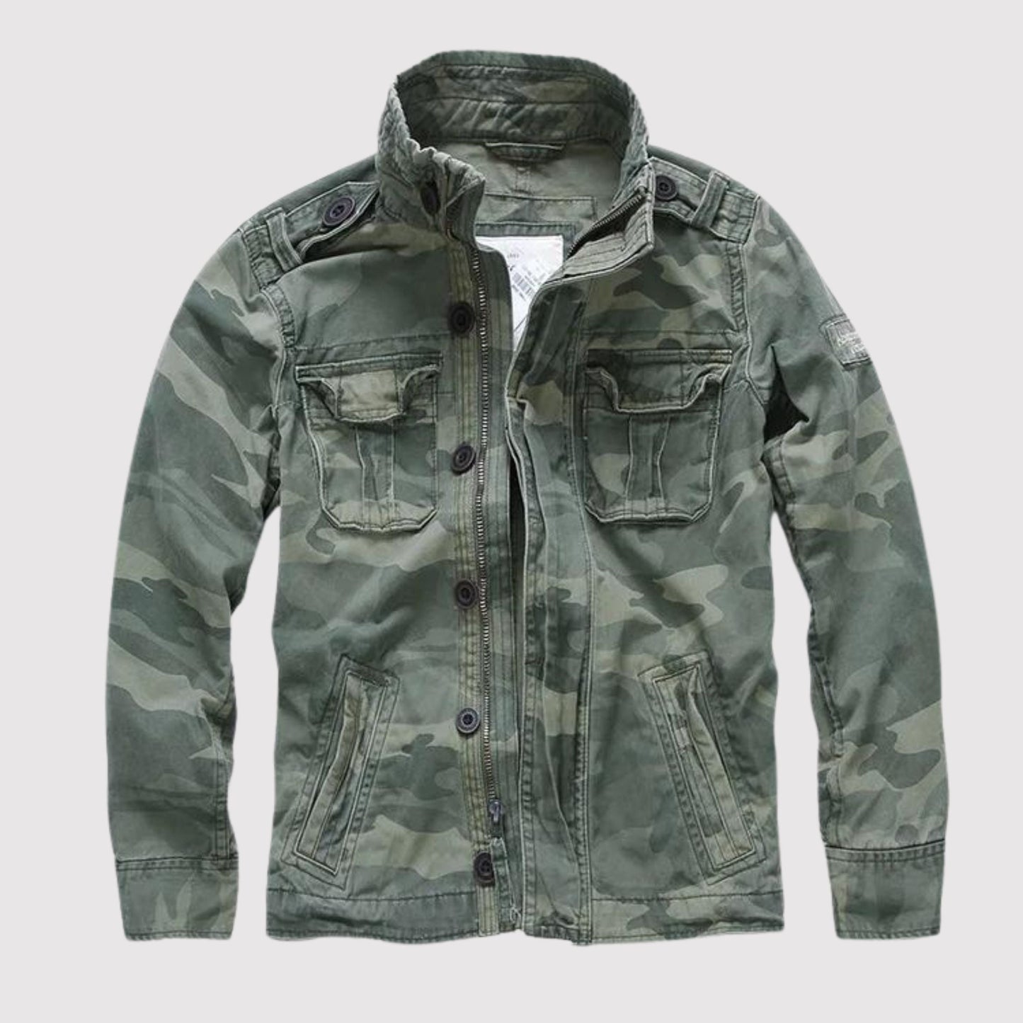 Álvaro - Chaqueta militar para hombre con estampado camuflaje