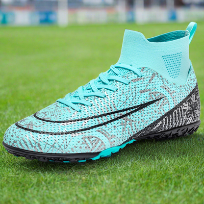 Adrián - Botas de fútbol para hombre con tobillera