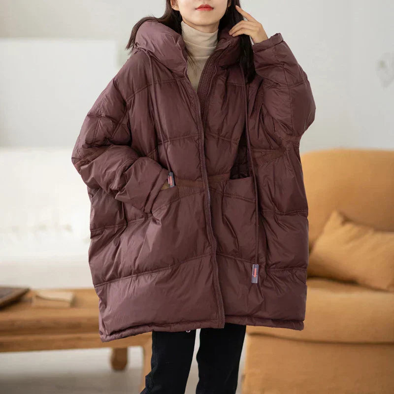 Helena - Chaqueta acolchada de invierno para mujer con capucha