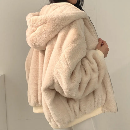 Sofía - Chaqueta oversize con forro de borrego para mujer