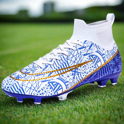 Adrián - Botas de fútbol para hombre con tobillera