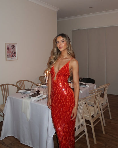 Daniela - Vestido de noche con lentejuelas