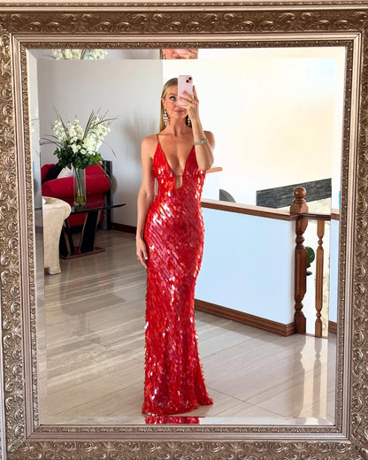 Daniela - Vestido de noche con lentejuelas