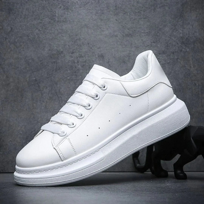 Mateo - Zapatillas deportivas unisex blancas con suela gruesa