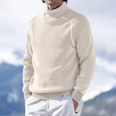 Alonso - Jersey de hombre cuello alto de punto