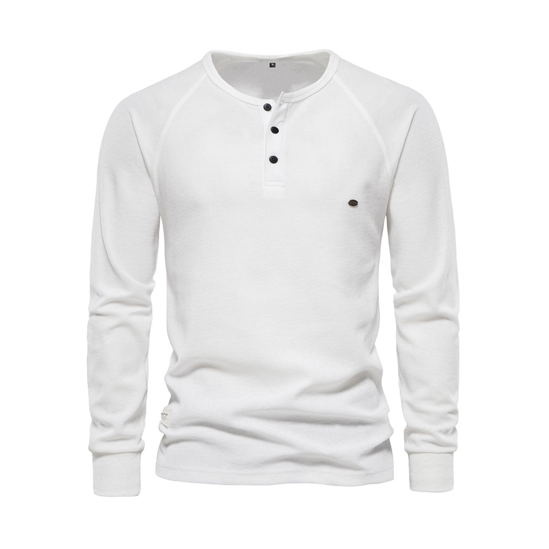 Diego - Camiseta henley para hombre