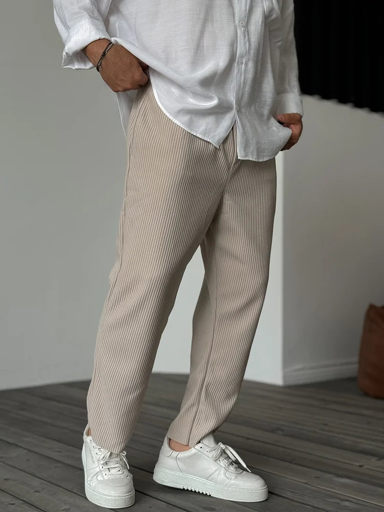 Marco - Pantalón hombre casual plisado
