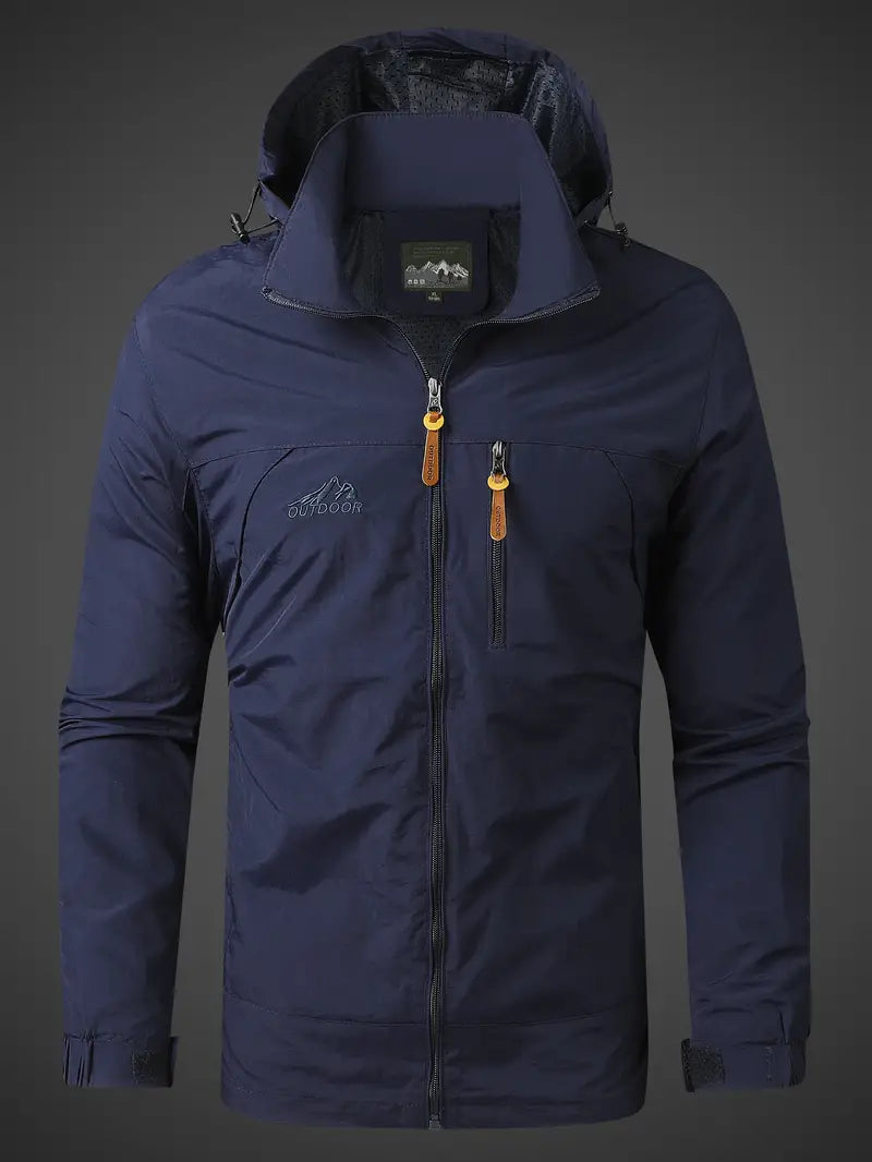 Raúl - Chaqueta impermeable de hombre con capucha